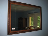Framed Beveled Mirror 28" x 40"
