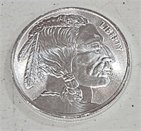 .999 Fine Silver 1 Troy oz  Indian / Buffalo Motif