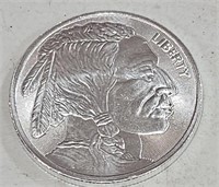 .999 Fine Silver 1 Troy oz  Indian / Buffalo Motif