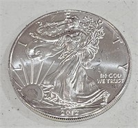 2012  American Silver Eagle $1 Dollar 1 oz Coin