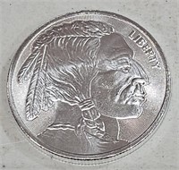 .999 Fine Silver 1 Troy oz  Indian / Buffalo Motif