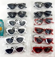 12 paires de lunettes ALDO assorties, neuf (16$ch)