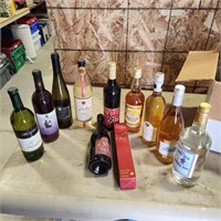 Various Sealed Bottles of Alcohol