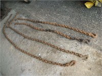 (4) Tow Chains    Longest - 10ft