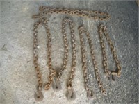 (5) Tow Chains  Longest - 6ft