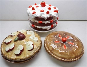 Ceramic Pie & Cake Plates: As-Is