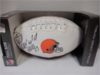 PAUL WARFIELD SIGNED CLEVELAND BROWNS FOOTBALL
