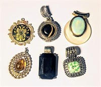 Eight Mixed Ladies Pendants