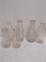 Vintage milk bottles