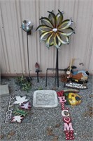 Assorted Garden Decor Items