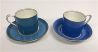 Aynsley Demitasse Cups and Saucers