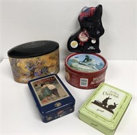 5 Candy, Cookie and Chocolate Tins