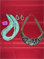 Fashionable Beaded Necklace&Earring