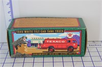 NIB TEXACO 1949 WHITE TILT TRUCK DIE CAST BANK