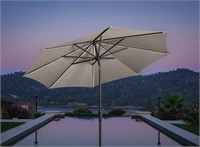 Sunvilla 10' Round Solar Led Market Umbrella