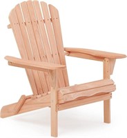 Eucalyptus Folding Adirondack Chair, Natural