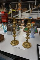 2-tall solild brass candelsticks, 16" tall