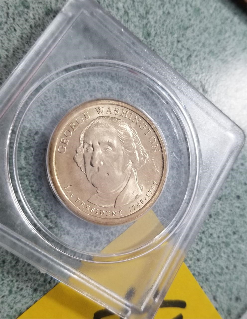 2 George Washington One Dollar Coins