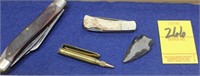 Old Timer Knife, Arrowhead, and Small Vintage