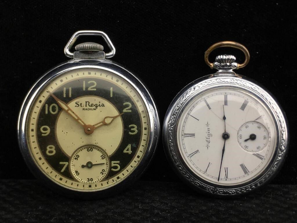 Elgin & St. Regis Pocket Watches - not Currently