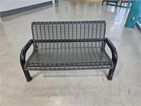 Metal bench around 4 ft