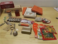 Cigar boxes, Vintage valentines, bottle openers.