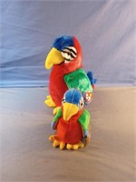 TY beanie Buddy and beanie Baby parrots