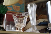 VASE AND COMPOTE - GLASS