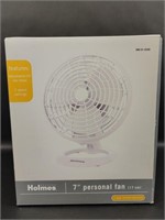 NEW Holmes 2 Speed White Personal Fan in Box