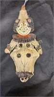 1920's felt clown doll, 11" tall
