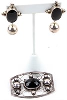 Jewelry Sterling Silver Earrings & Brooch