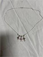 necklace with child’s birthstones