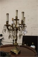 5 Light Brass Table Lamp