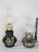 Vintage hurricane lamps, wall hanging lamp,