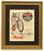 Vintage Framed Bicycle Ad