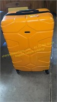 Yellow travel luggage