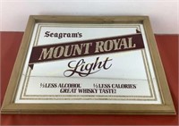 * Seagram's Mount Royal Light advertising mirror
