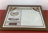 * Geyser Peak Wine advertising mirror 25 x 19