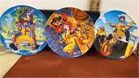 Lot of 3 McDonald’s plastic sport plates