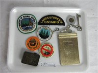 TRAY: LANDS & FORESTS & OTHER BADGES, ETC.