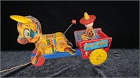 1950’s Fisher Price Bucky Burro Toy