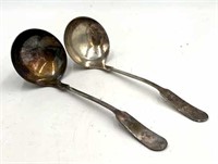 2 The Bailey Banks & Biddle Co. Silverplate Ladles