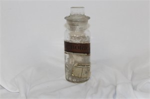 An Antique Boric Acid Bottle