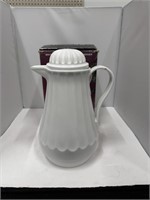 vintage white insulated beverage server