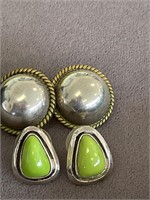 2 Pair of 925 Sterling Earrings