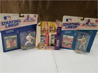 NIP 15 Topps Action Flats figures and 2 Starting