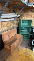 Homemade crate shelf & wood box 
19 1/2 x 10 1/4