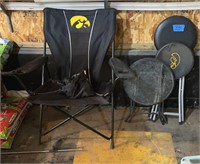 Hawkeye camping chair, folding stools and 1