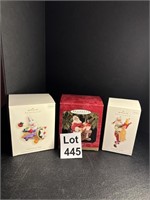 Hallmark Keepsake Ornaments Santa’s Lot of 3