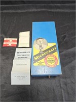 Vintage Microcraft original microscope set in